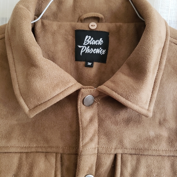 Black Phoenix Tan Faux Suede Jacket - Picture 2 of 11